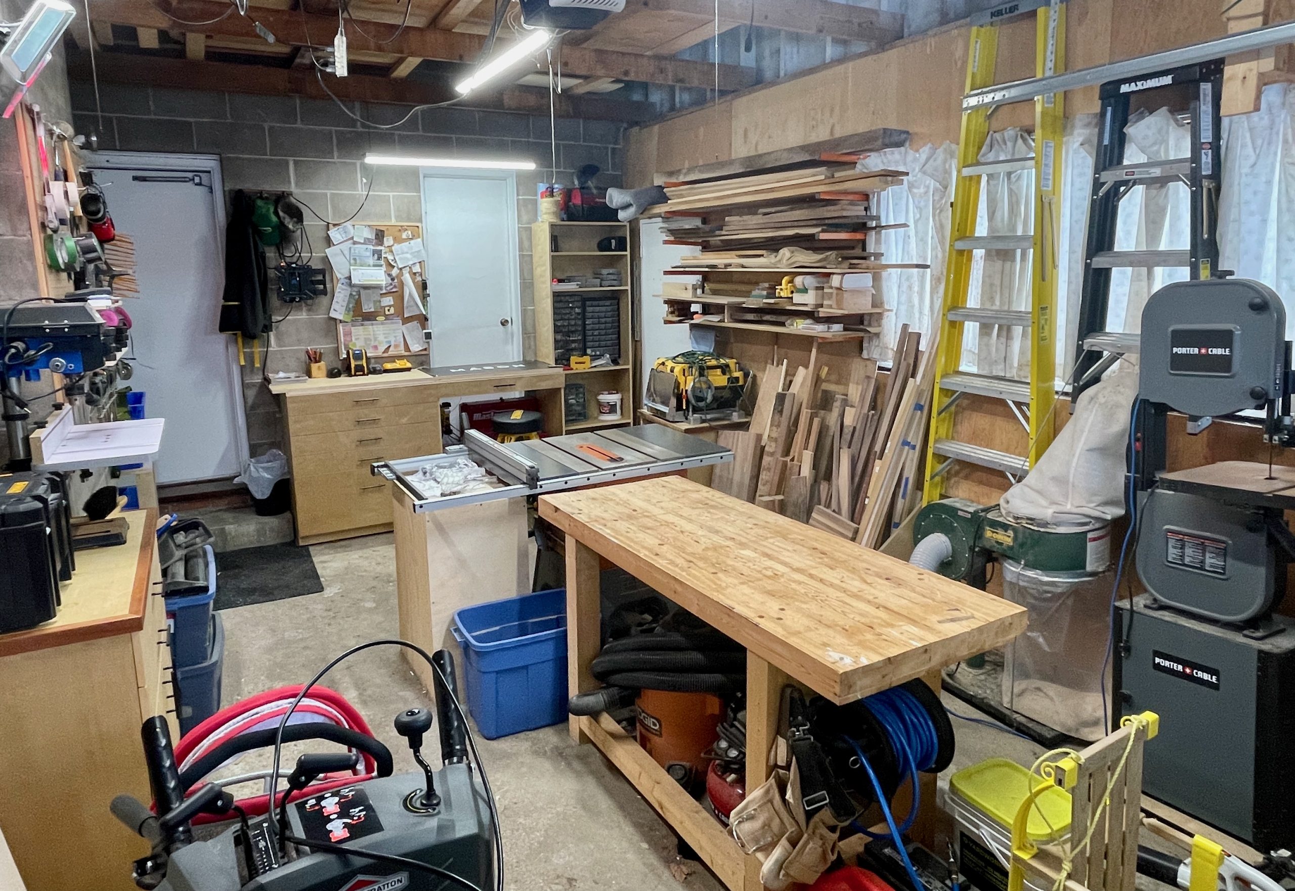 Small Woodworking Shop Tour - February 2021 - Mason Woodshop